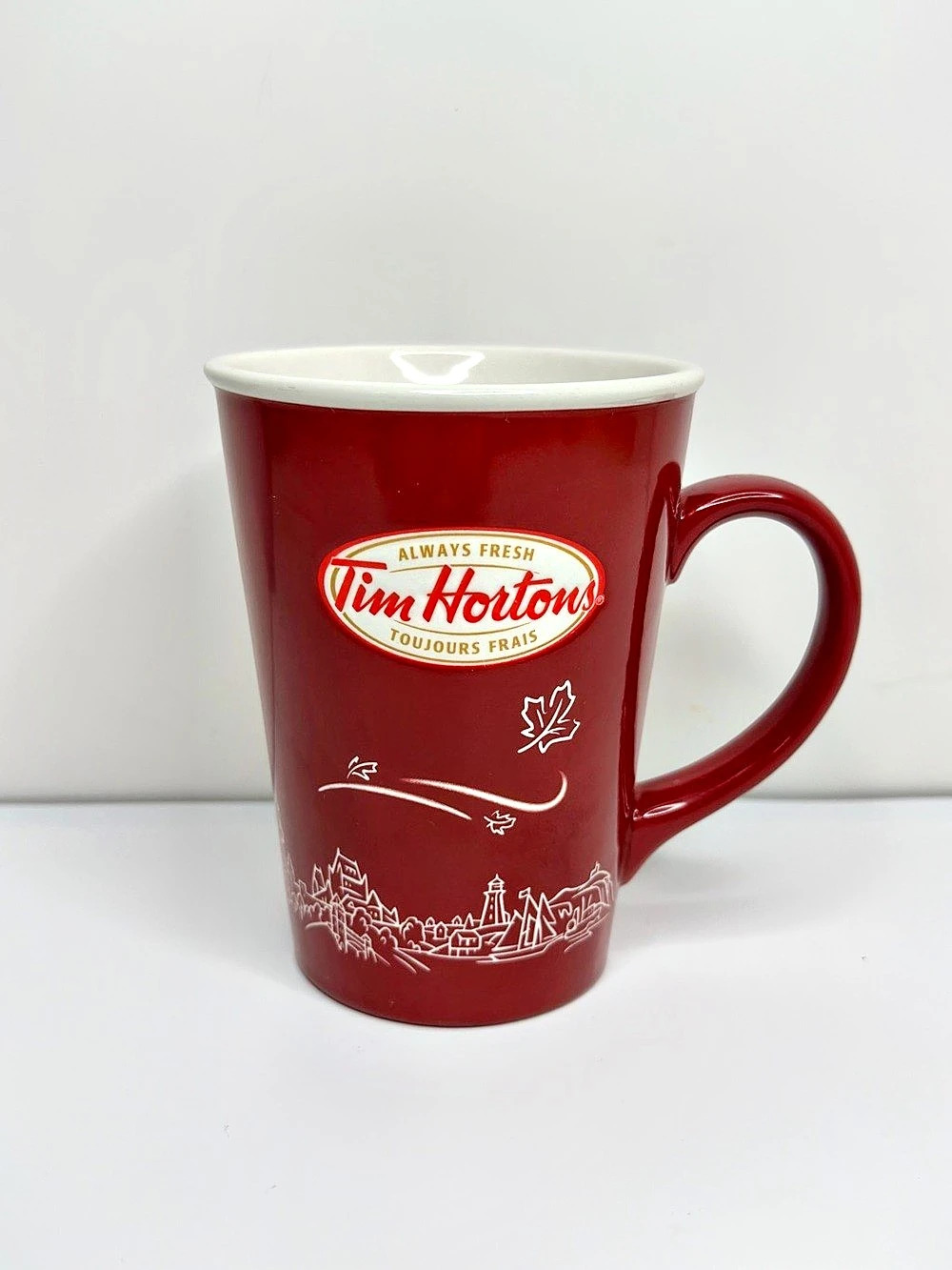 Tim Hortons 2010 Limited Edition #010 Red Canada Skyline Coffee Mug